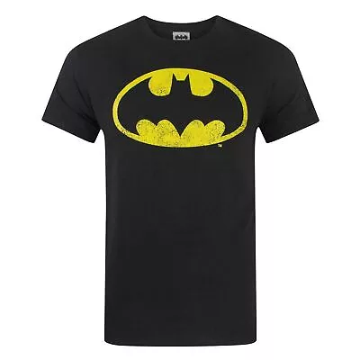 Buy Batman Mens Distressed Logo T-Shirt NS4012 • 14.15£