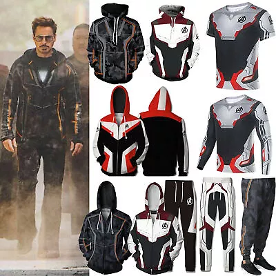 Buy Avengers Infinity War Tony Stark Iron Men Hooded Tracksuit Halloween Sweatshirts • 30.08£