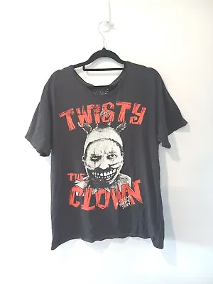 Buy AHS American Horror Story Official T Shirt Size M Twisty The Clown Death Goth • 17.70£