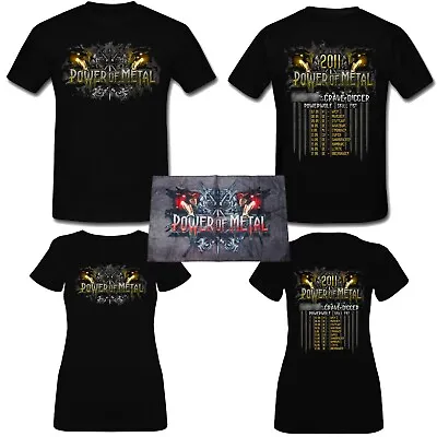 Buy POWER OF METAL 2011 Pt.2 TOUR SHIRT + Flagge Neu! - POWERWOLF - SKULLFIST • 15.31£