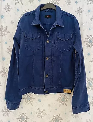 Buy Soho Jean Denim Jacket S Dark Wash Button Up Pockets Stretch Cotton • 10£