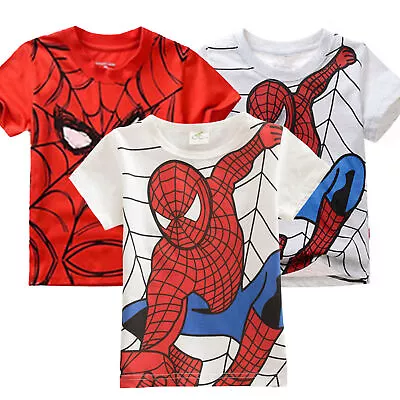 Buy Spiderman Child Boy Hoodie Sweatshirt Coat T-Shirts Tops Hooded Age 2-7 Yrs New • 4.29£