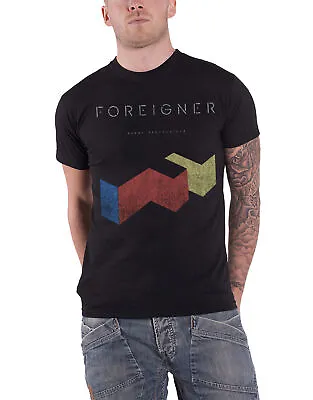 Buy Foreigner T Shirt Vintage Agent Provocateur Band Logo Official Mens New Black • 15.95£