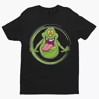 Buy Slimer Round T-Shirt - Halloween Horror Film TV Retro Novelty Ghostbusters • 9.59£