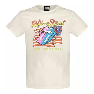 Buy Amplified The Rolling Stones 'Steel Wheels' (Natural) T-Shirt (xx-Large) Clothin • 20.49£