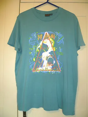Buy Def Leppard - 2021 Original  Hysteria  Turquoise T-shirt (s)   • 7.99£