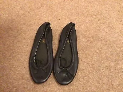 Buy Womens Black Ballet Type Slippers Size 6 Bnwot • 5£
