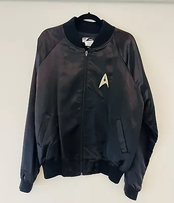 Buy Vintage 1991 Star Trek 25th Anniversary Topline Satiny Bomber Jacket XL • 47.40£