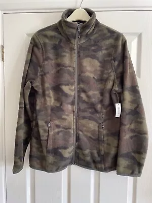 Buy Amazon Essentials Mens Fleece Camouflage Jacket - Size L • 6.50£