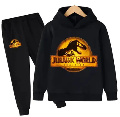 Buy Kids Boys Girls  Jurassic World TV Movies Tracksuit Soccer Pullover Training NEW • 20.99£