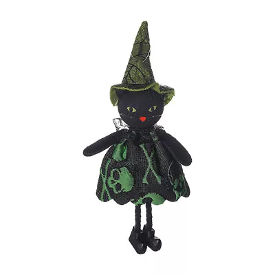Buy Witch Plush Doll Angel Girl Pumpkin Halloween Decorations Hanging Ornament UK • 5.53£