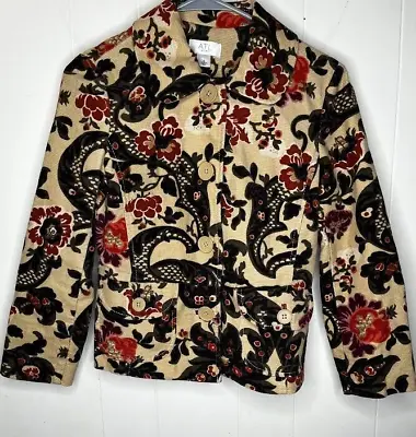 Buy ALT Studio Woman's Sz 0 Multi Color Corduroy Jacket NWOT Grandma Style • 23.47£