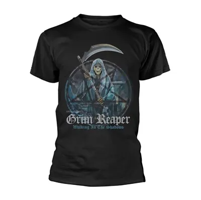 Buy GRIM REAPER - WALKING IN THE SHADOWS BLACK T-Shirt Large • 8.22£