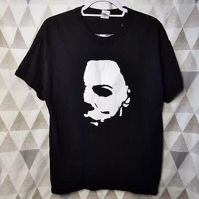 Buy Men's Halloween Michael Myers Horror Black Short Sleeve T-Shirt Size Large • 12£