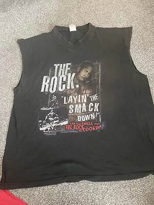 Buy Vintage 1999 The Rock ‘Layin’ The Smack Down  Tank Top Great Vintage Piece. • 9.99£