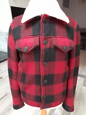 Buy Tommy Hilfiger Mens Red Black Check Jacket Size S 36 RRP £115 • 19.99£