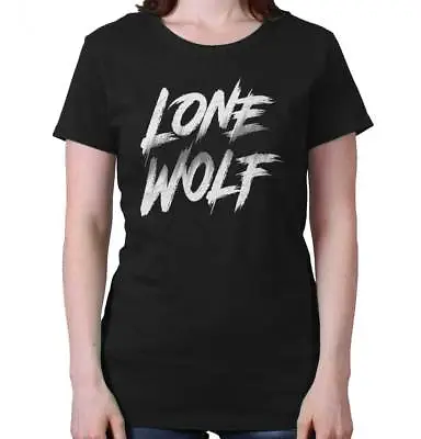 Buy Lone Wolf Introvert Pack Workout Antisocial Womens Short Sleeve Ladies T Shirt • 18.89£