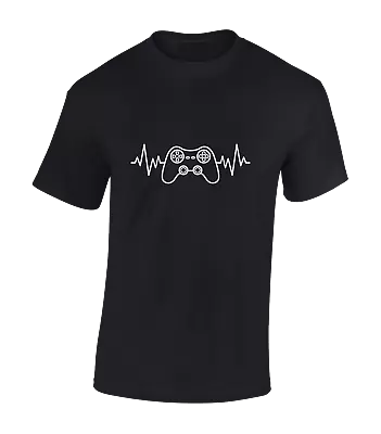 Buy Gamer Heartbeat Mens T Shirt Cool Gaming Design Gift Pc Gamer Ps5 Present Idea • 7.99£