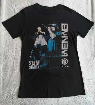 Buy Eminem Slim Shady Detroit Merch T Shirt Black Short Sleeve 2019 Music Size Small • 18.95£