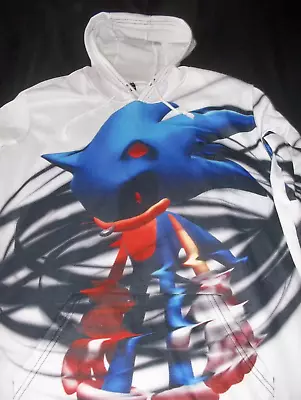 Buy Cool Mens Evil Sonic The Hedgehog Hoody Size Large • 10£