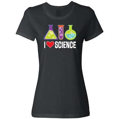 Buy Inktastic I Love Science Chemistry Teacher Women's T-Shirt Clothing School Cute • 17.36£