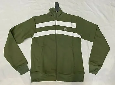 Buy ATTICUS TRACKSUIT JACKET GREEN   With  WHITE  Size SMALL • 45.99£