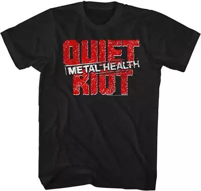 Buy Quiet Riot Mental Health Logo Men's T Shirt Rock Band Music Merch • 45.85£
