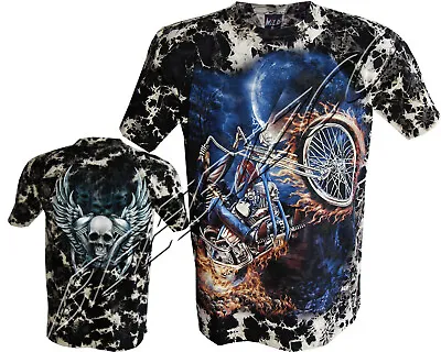 Buy Grim Reaper Ghost Rider Glow In The Dark Tye Dye T - Shirt M - XXL • 9.99£