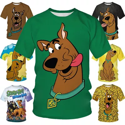 Buy Men And Women Cartoon Short-sleeved New Product Scooby Doo 3D Printing T-shirt • 10.79£