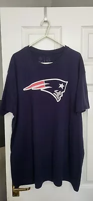 Buy NFL New England Patriots Tshirt Navy Blue Mens Size XL • 7£