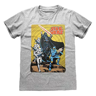 Buy Star Wars Darth Vader Retro Poster  T Shirt Official NEW A New Hope Small • 7.99£
