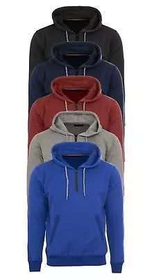 Buy New Men Hoodies Jacket With Front Zip Opening And Front Pockets Slim Fit S-2XL • 14.95£