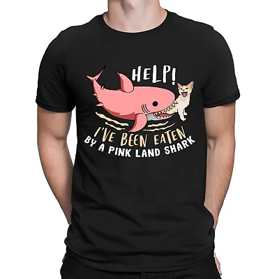 Buy Help Ive Been Eaten By A Pink Land Shark Funny Humor Mens Womens T-Shirts #BAL • 9.99£