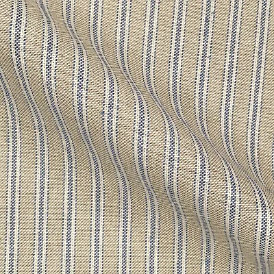 Buy Ticking Striped Stripes Cotton Rich Linen Curtain Upholstery Fabric | 108  Wide • 10.95£