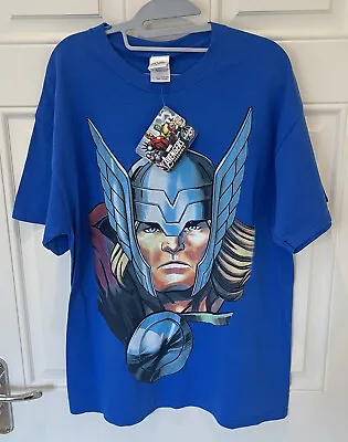 Buy Marvel Avengers Assemble Blue Thor  T Shirt Brand New With Tag - 2 Sizes • 13.25£