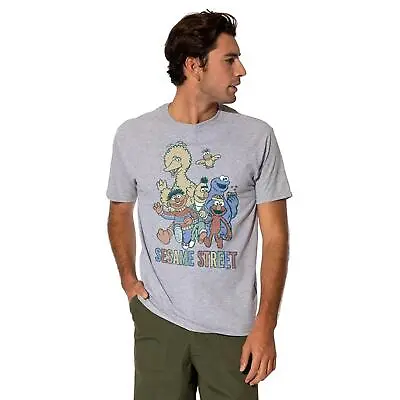 Buy Sesame Street Mens T-shirt Colourful Group Top Tee S-2XL Official • 13.99£