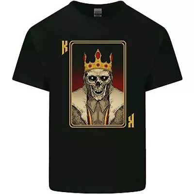 Buy King Playing Card Gothic Skull Poker Mens Cotton T-Shirt Tee Top • 10.99£