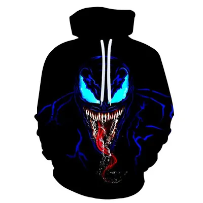 Buy 10 Styles Venom 3d Printing Hooded Men's Casual Streetwear Sweatshirt Jacket • 20.99£