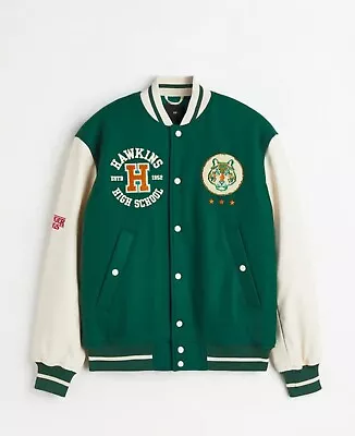 Buy H&M Stranger Things Wool-blend Baseball Jacket • 50£