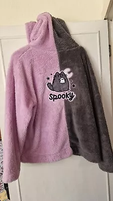 Buy Pusheen Box Fall 2023 Spooky Scaredy Cat Purple Fuzzy Hoodie Halloween Large • 22£