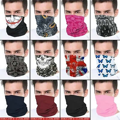 Buy Seamless Bandana Face Covering Mask Biker Gaiter Tube Snood Scarf Neck Cover CHO • 1.99£