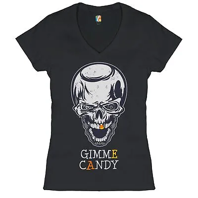 Buy Zombie Rib Cage Women's V-Neck T-shirt Halloween All Hallows' Eve Skeleton Tee • 29.25£