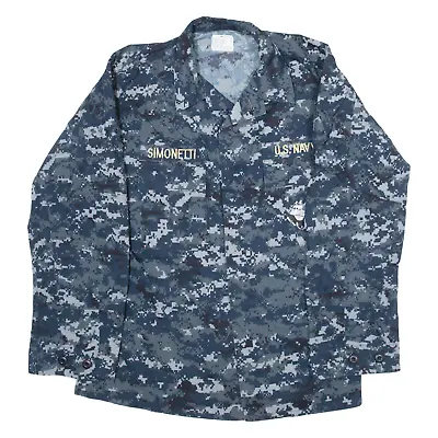 Buy READYONE INDUSTRIES, INC. U.S. Navy Mens Military Jacket Blue Camouflage M • 22.99£