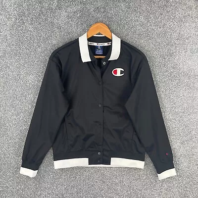 Buy Champion Bomber Jacket Mens XS Black - Not True To Size On Label • 14.99£