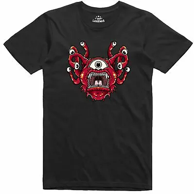 Buy Beholder T Shirt Mens Monster Dungeons Dragons Role Playing Regular Fit Tee • 11.99£