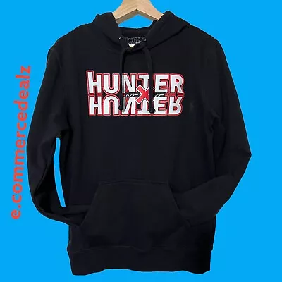 Buy Hunter X Hunter Anime Manga Logo Teens Small Long Sleeve Black Graphic Hoodie • 7.89£
