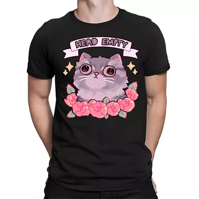 Buy Head Empty Cat Mindless Stupid No Brain Mind Funny Mens Womens T-Shirts Top #D • 9.99£