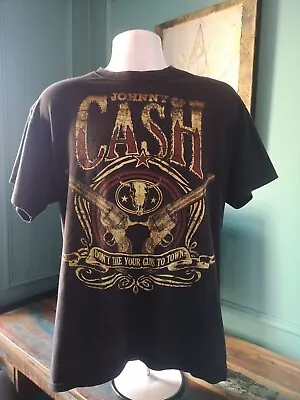 Buy Official Johnny Cash US Imported 'Don't Take Your Guns To Town' T-shirt 'Large' • 20£