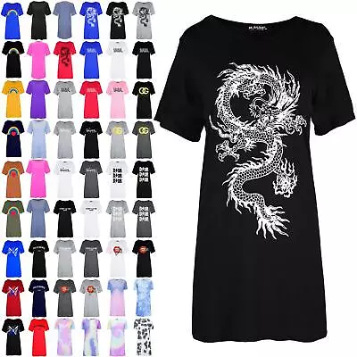 Buy Women Ladies Pyjamas Dress Dragon Nightie Loungewear PJ Night Wear T Shirt Dress • 3.49£