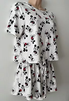Buy Disney Mickey Mouse Pyjamas Set Shorts & T-shirt Primark Ladies Uk S 10/12 New • 9.95£